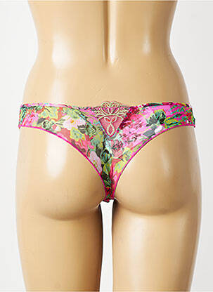 Tanga tissage tulle rose LISE CHARMEL femme