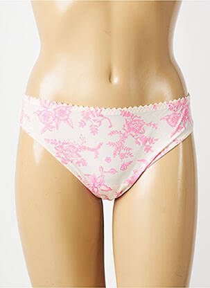 Tanga effet matière satinée rose PRIMADONNA femme