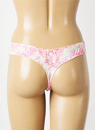 Tanga effet matière satinée rose PRIMADONNA femme
