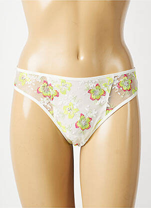 Tanga stretch jaune MARIE JO femme