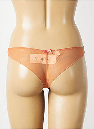 Tanga stretch orange ANTINEA femme