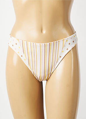 String effet matière satinée jaune MARIE JO femme
