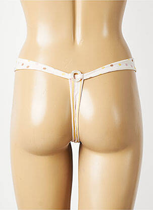 String effet matière satinée jaune MARIE JO femme