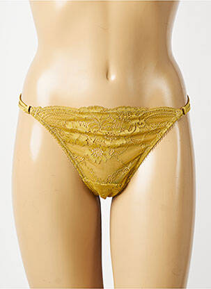Tanga stretch vert WACOAL femme