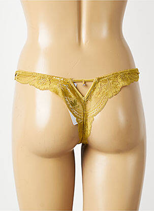 Tanga stretch vert WACOAL femme