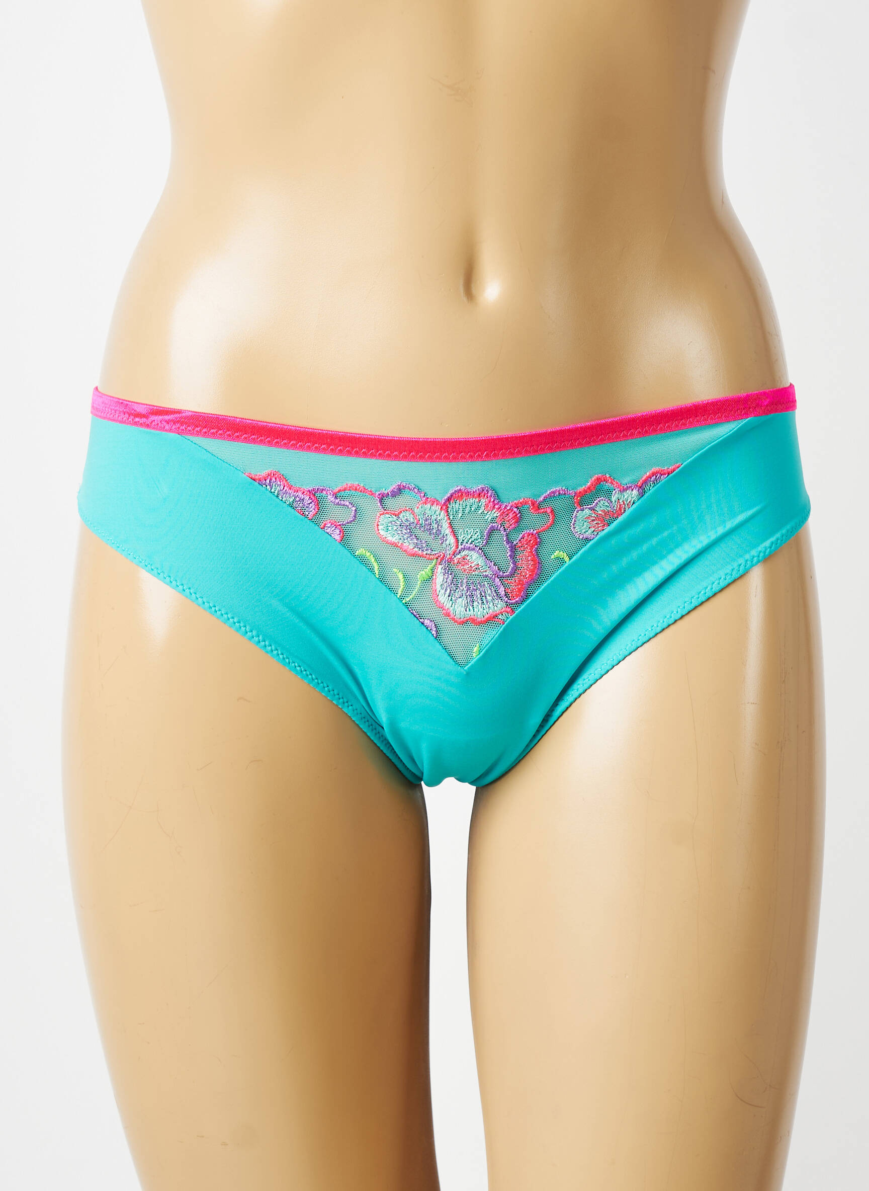 Culotte effet matière satinée bleu PRIMADONNA femme