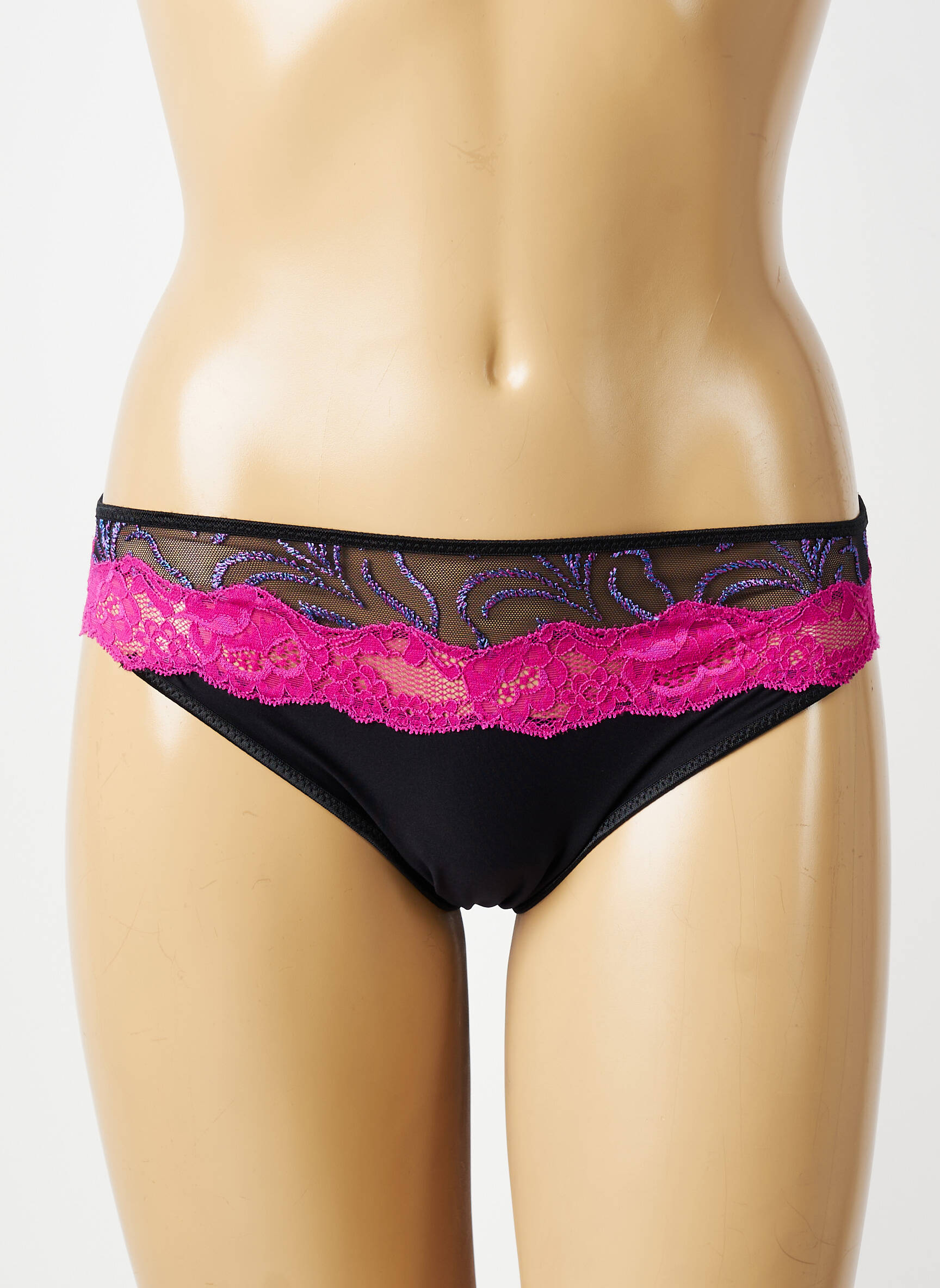 Culotte tissage satiné noir MARIE JO femme