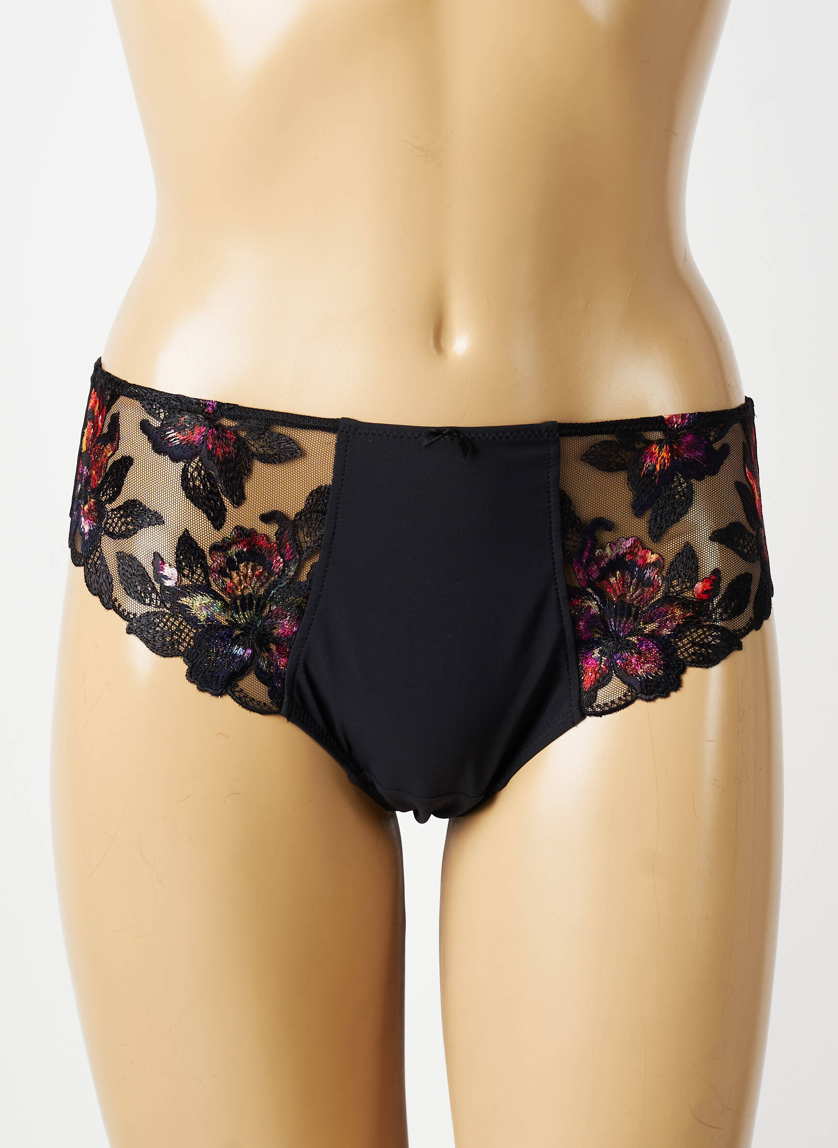 Tanga stretch noir FANTASIE femme