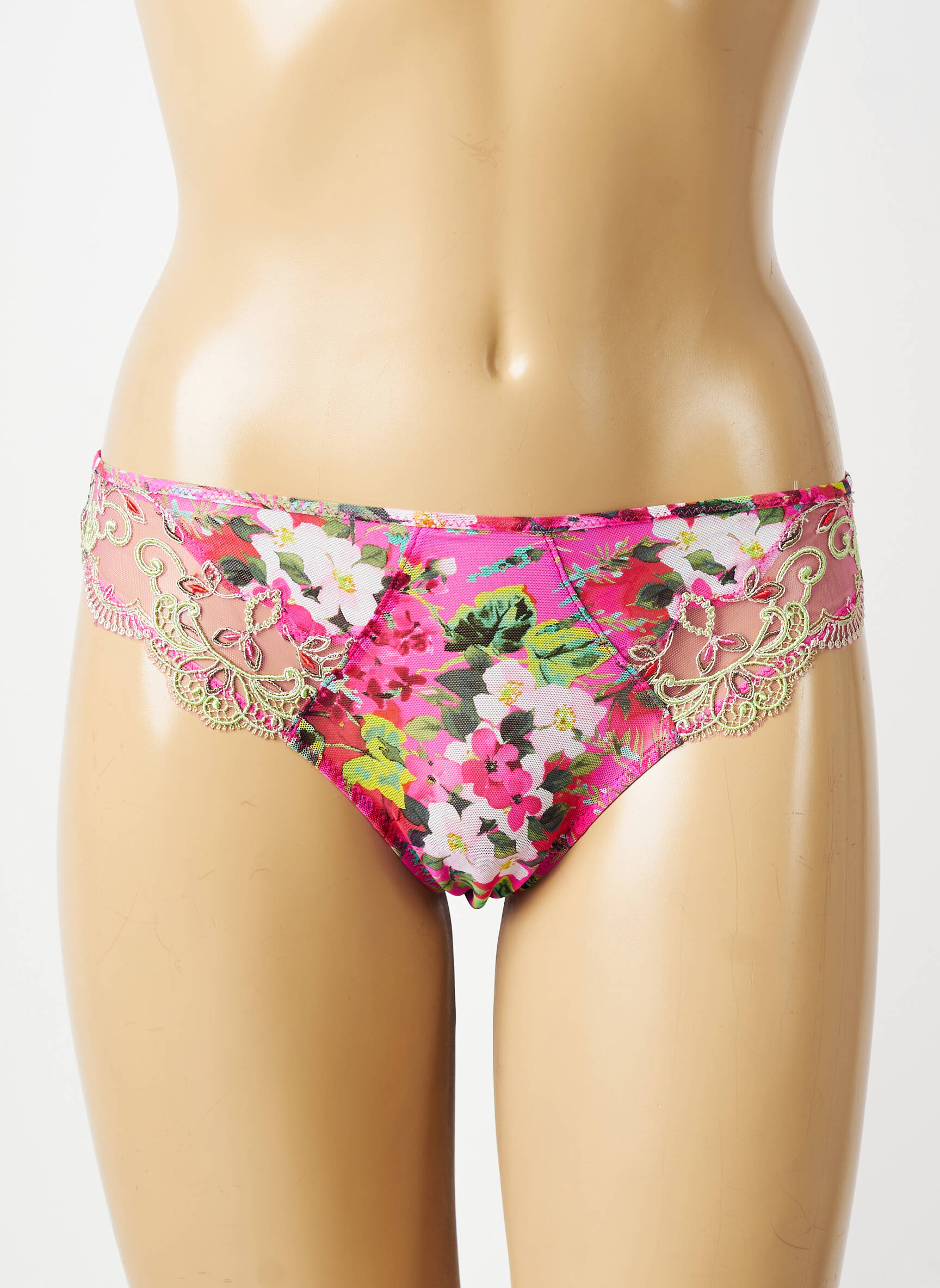 Tanga tissage tulle rose LISE CHARMEL femme