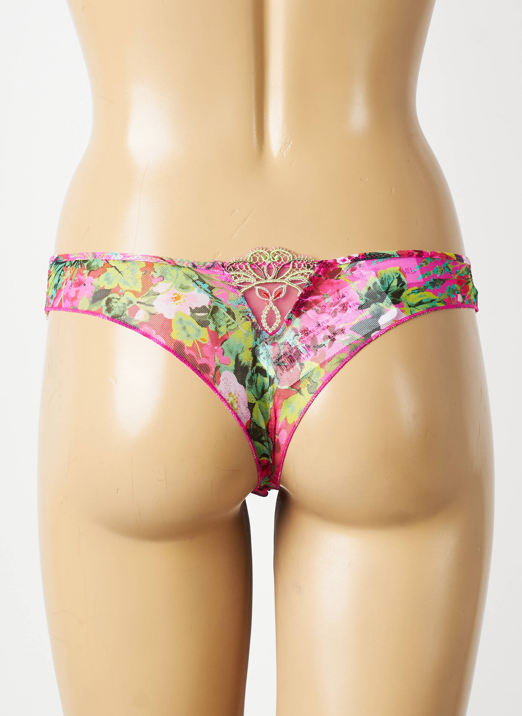 Tanga tissage tulle rose LISE CHARMEL femme