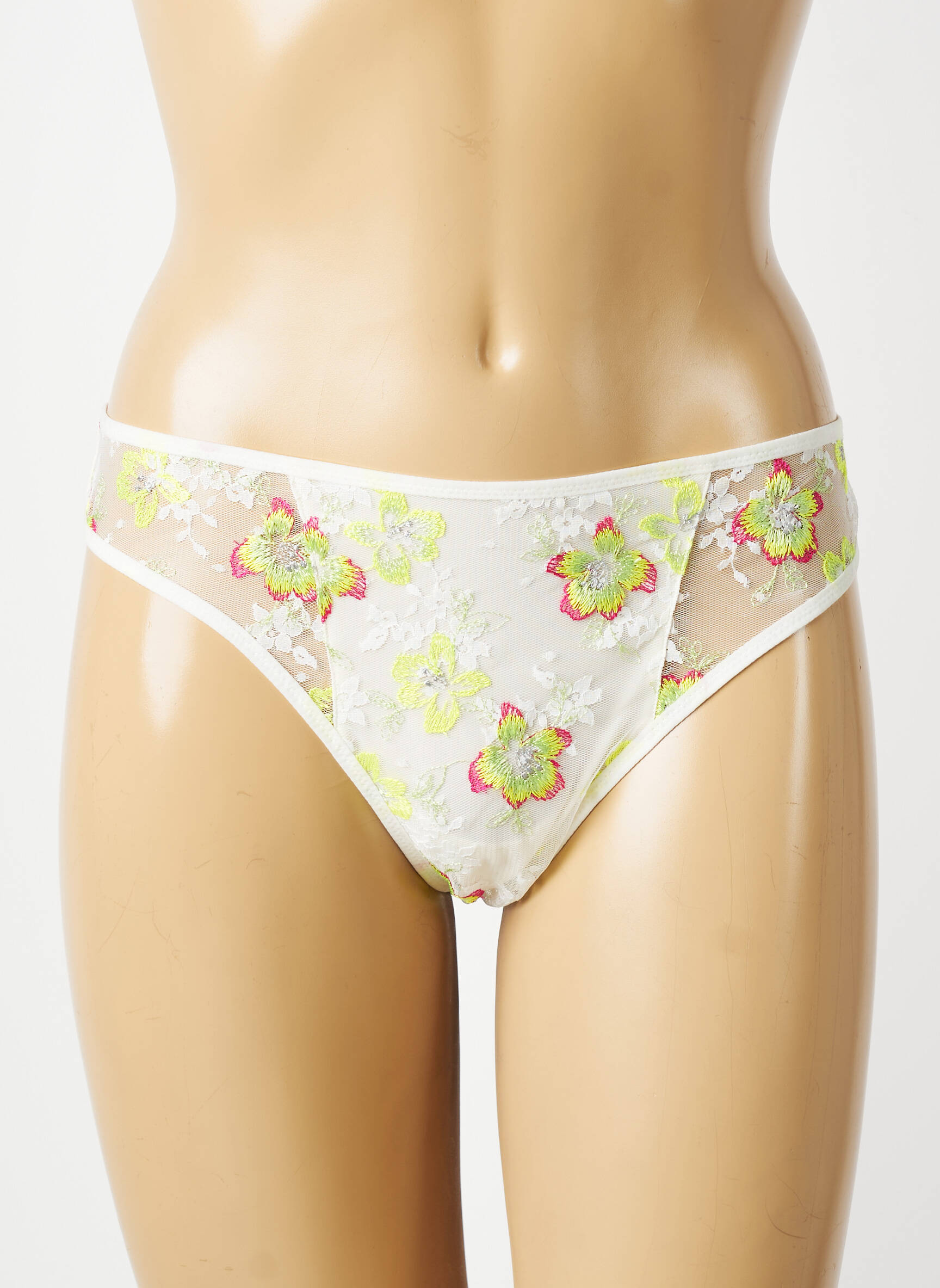 Tanga stretch jaune MARIE JO femme