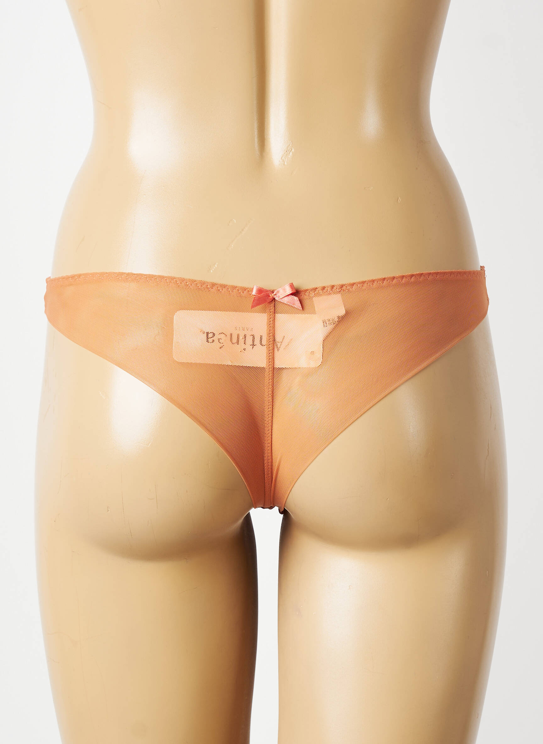 Tanga stretch orange ANTINEA femme