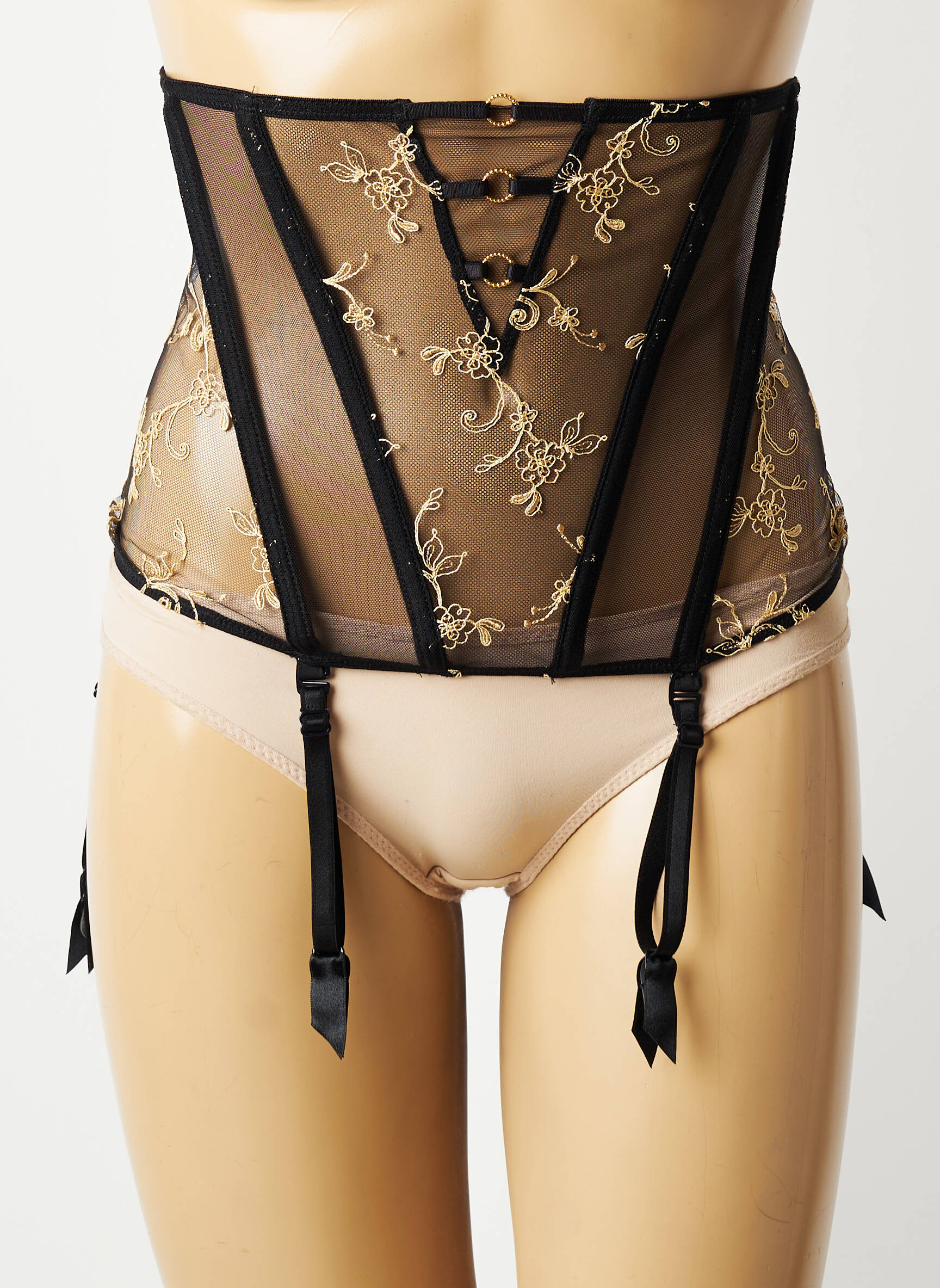 Guêpière/porte-jarretelle avec armature noir LISE CHARMEL femme