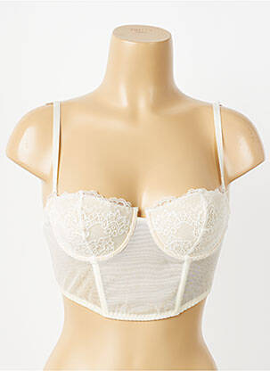 Corset broderie beige AUBADE femme