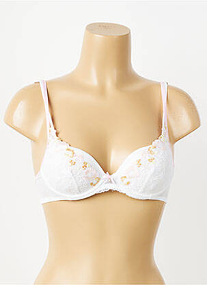 Soutien-gorge effet matière satinée haut soutien-gorge moulé blanc MARIE JO femme