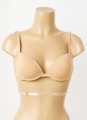 Soutien-gorge effet matière satinée haut soutien-gorge moulé chair ANTIGEL femme