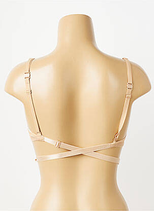 Soutien-gorge effet matière satinée haut soutien-gorge moulé chair ANTIGEL femme