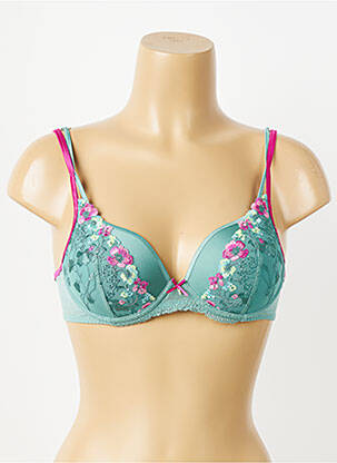 Soutien-gorge effet matière satinée haut soutien-gorge moulé vert MARIE JO femme