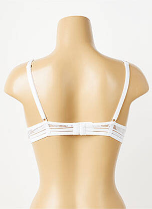 Soutien-gorge effet matière satinée haut soutien-gorge push-up blanc ANTIGEL femme