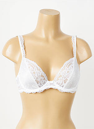 Soutien-gorge effet matière satinée haut soutien-gorge emboitant blanc MARIE JO femme