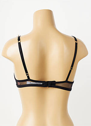 Soutien-gorge effet matière satinée haut soutien-gorge emboitant noir LISE CHARMEL femme