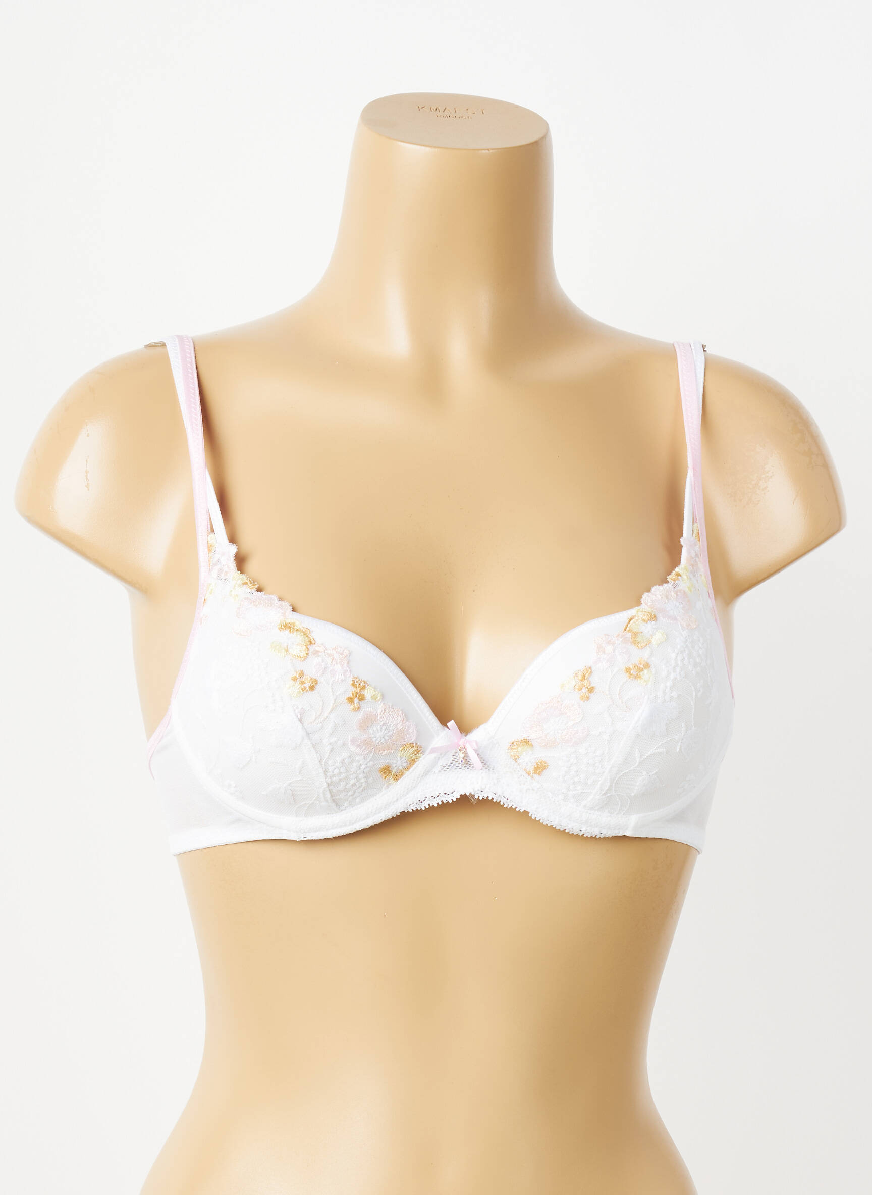 Soutien-gorge effet matière satinée haut soutien-gorge moulé blanc MARIE JO femme
