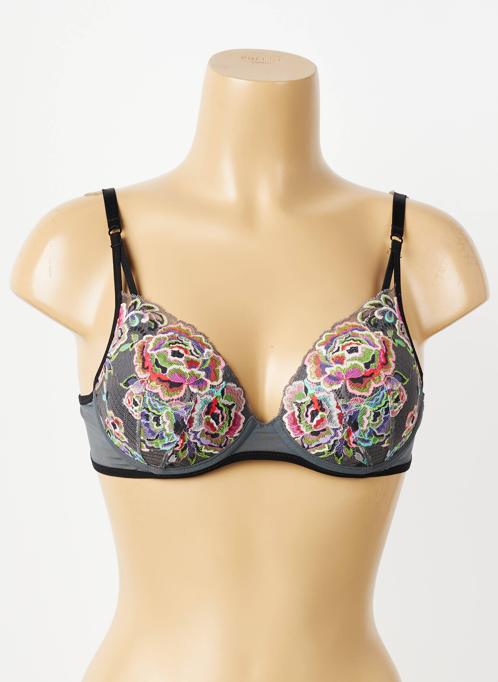 Soutien-gorge effet matière satinée haut soutien-gorge moulé gris MARIE JO femme