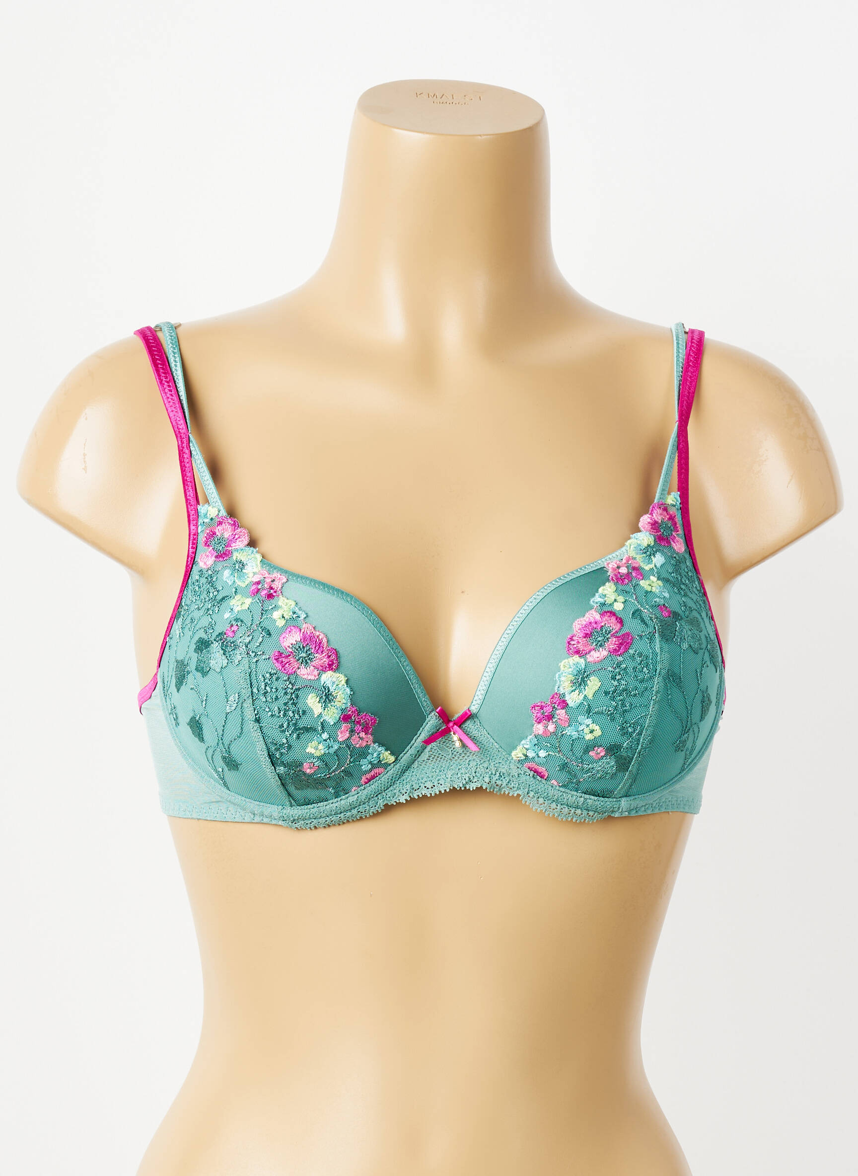 Soutien-gorge effet matière satinée haut soutien-gorge moulé vert MARIE JO femme