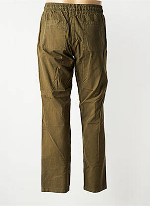 Pantalon slim tissage popeline taille normale vert IRON AND RESIN homme