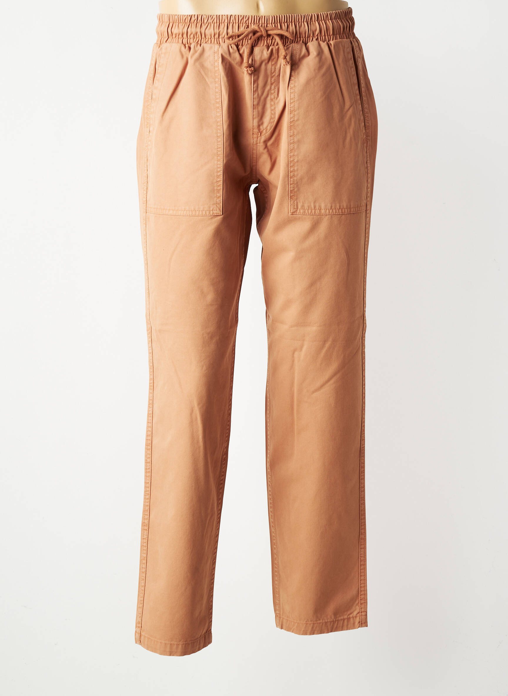 Pantalon slim tissage popeline taille normale orange IRON AND RESIN homme