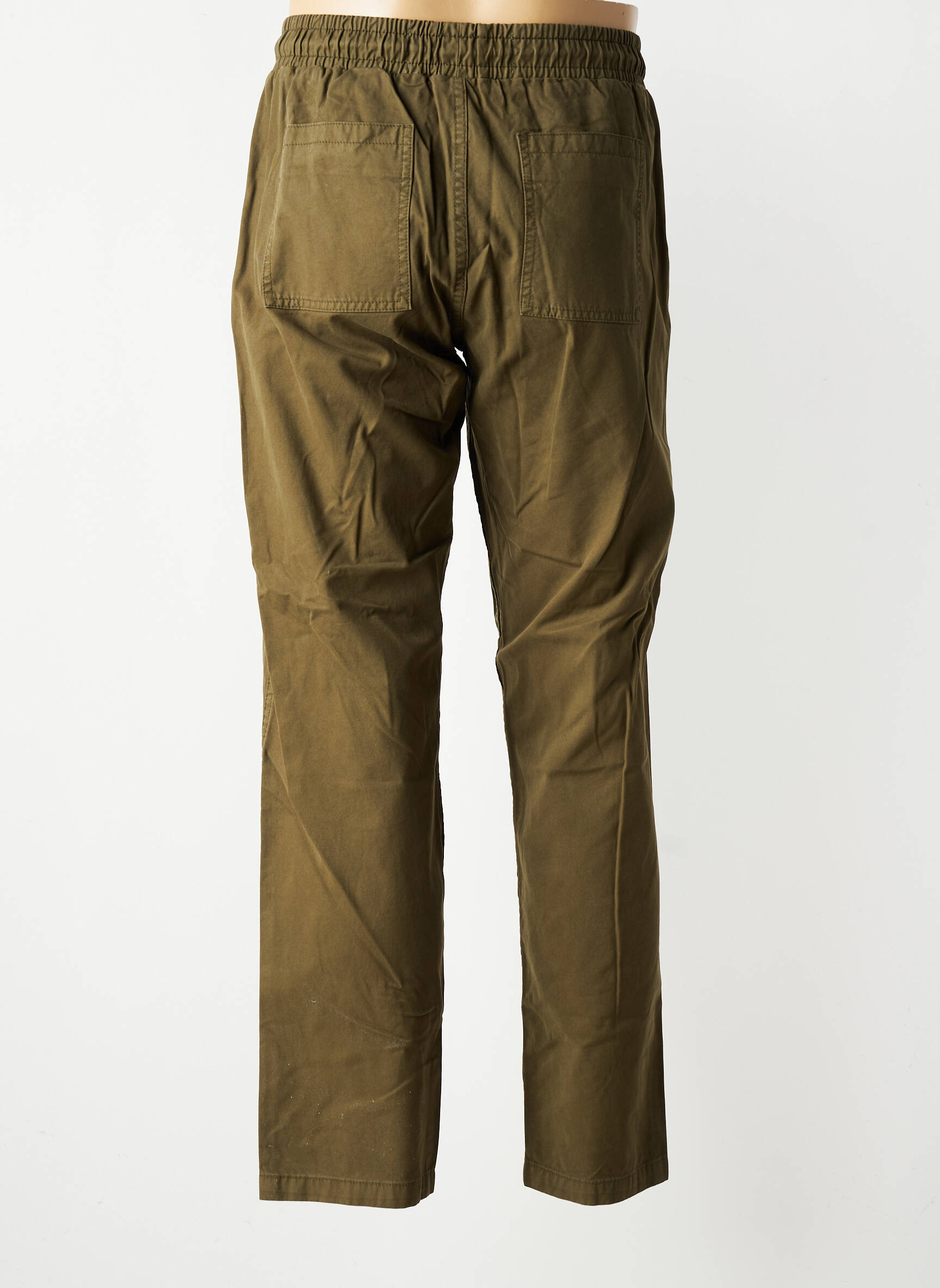 Pantalon slim tissage popeline taille normale vert IRON AND RESIN homme