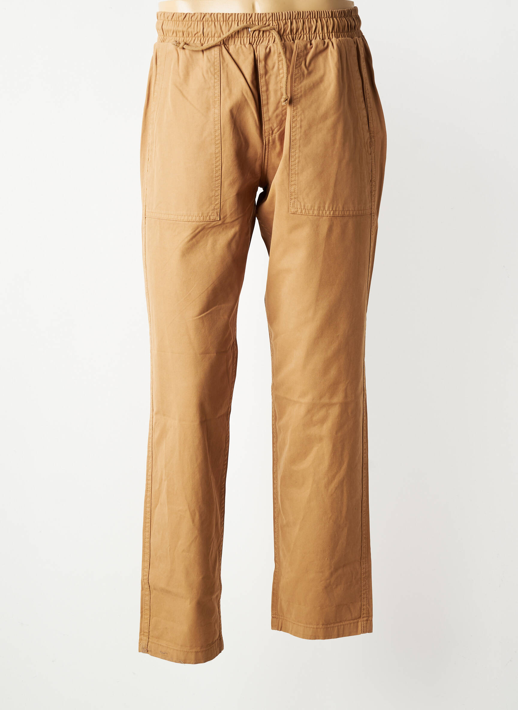 Pantalon slim tissage popeline taille normale beige IRON AND RESIN homme