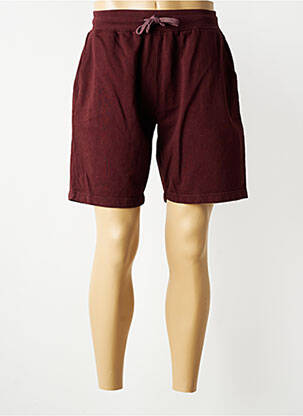 Short tissage popeline taille normale rouge DAYTONA homme