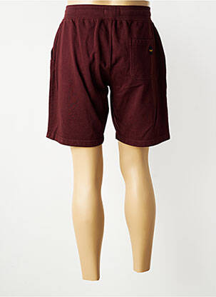 Short tissage popeline taille normale rouge DAYTONA homme