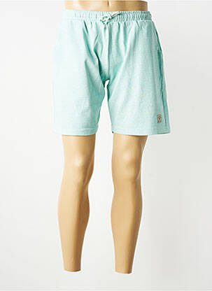 Short tissage popeline taille normale bleu IRON AND RESIN homme