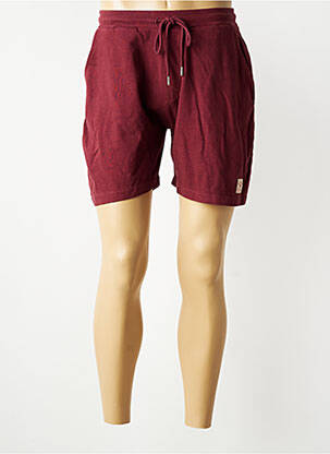 Short tissage popeline taille normale rouge IRON AND RESIN homme