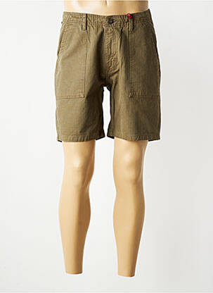 Short fermeture zippée sous rabat boutonné taille normale vert IRON AND RESIN homme