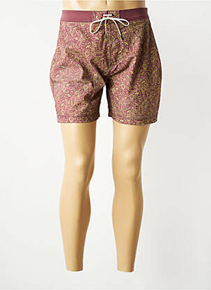 Short tissage popeline taille normale violet IRON AND RESIN homme