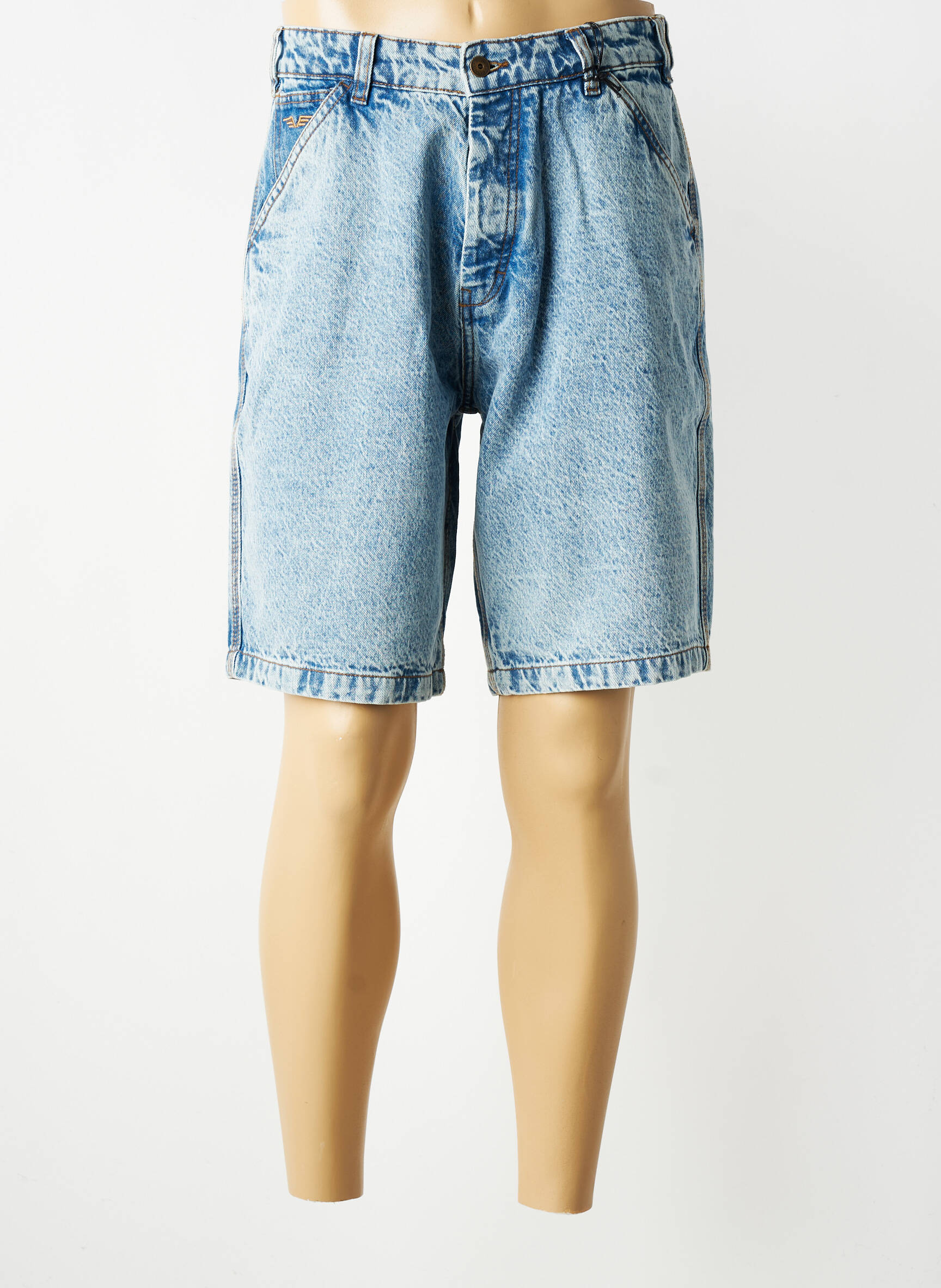 Bermuda tissage denim taille normale bleu DAYTONA homme