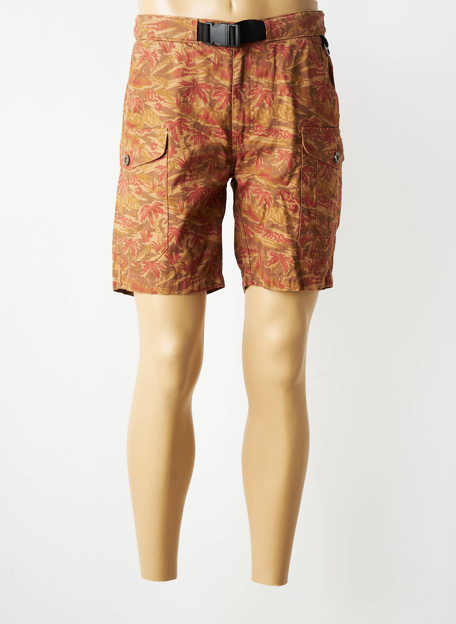 Bermuda coupe droite taille normale marron IRON AND RESIN homme