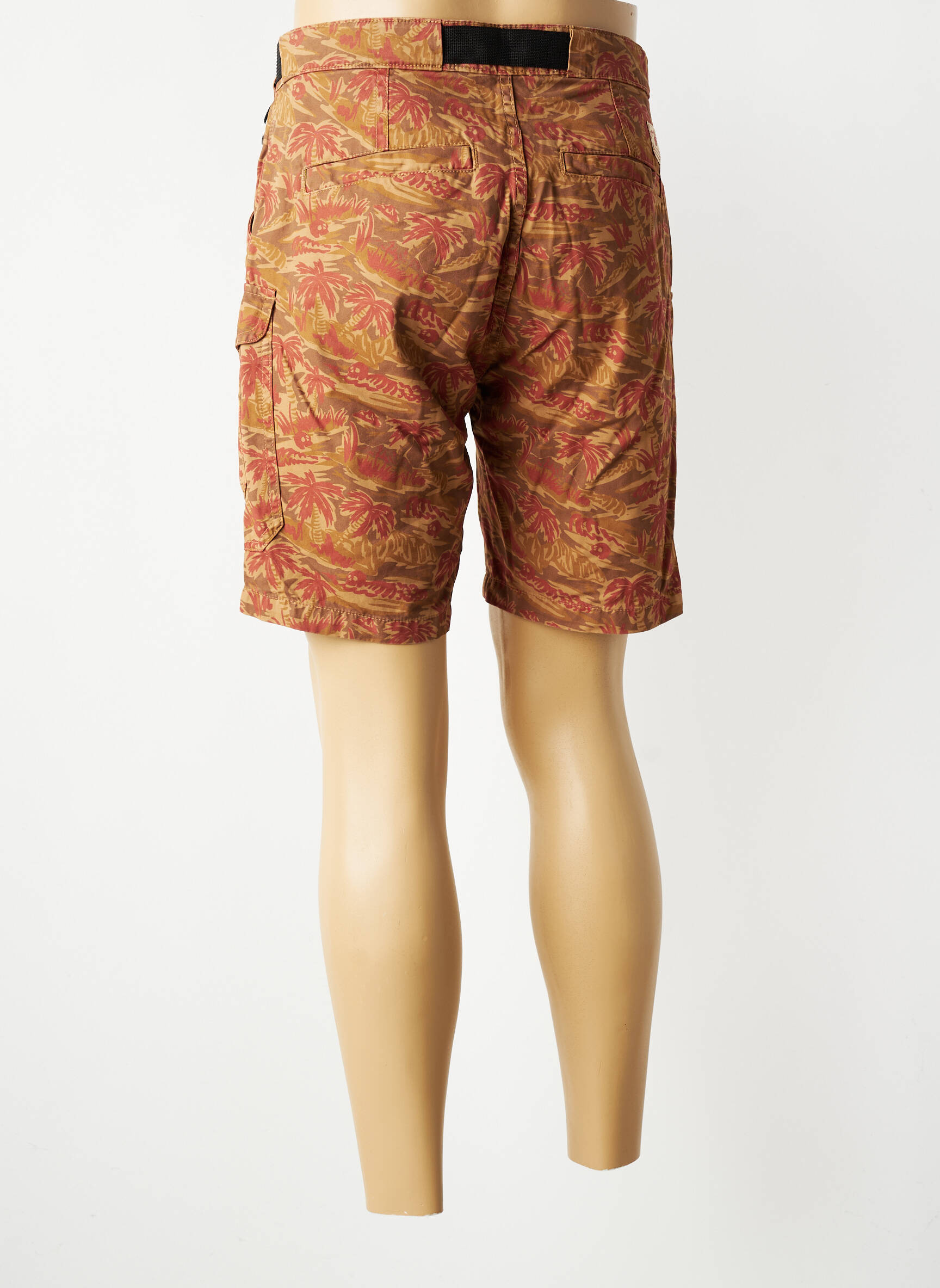 Bermuda coupe droite taille normale marron IRON AND RESIN homme