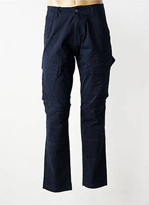 Pantalon cargo poches taille normale bleu DAYTONA homme