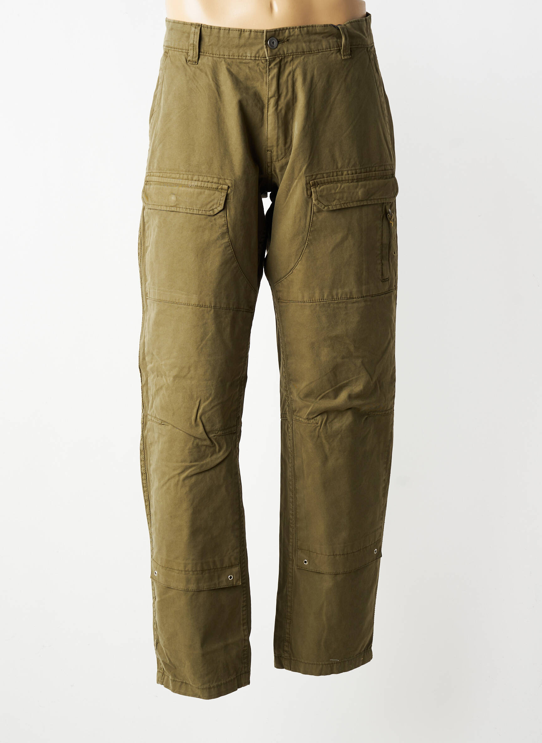 Pantalon cargo coupe droite taille normale vert DAYTONA homme