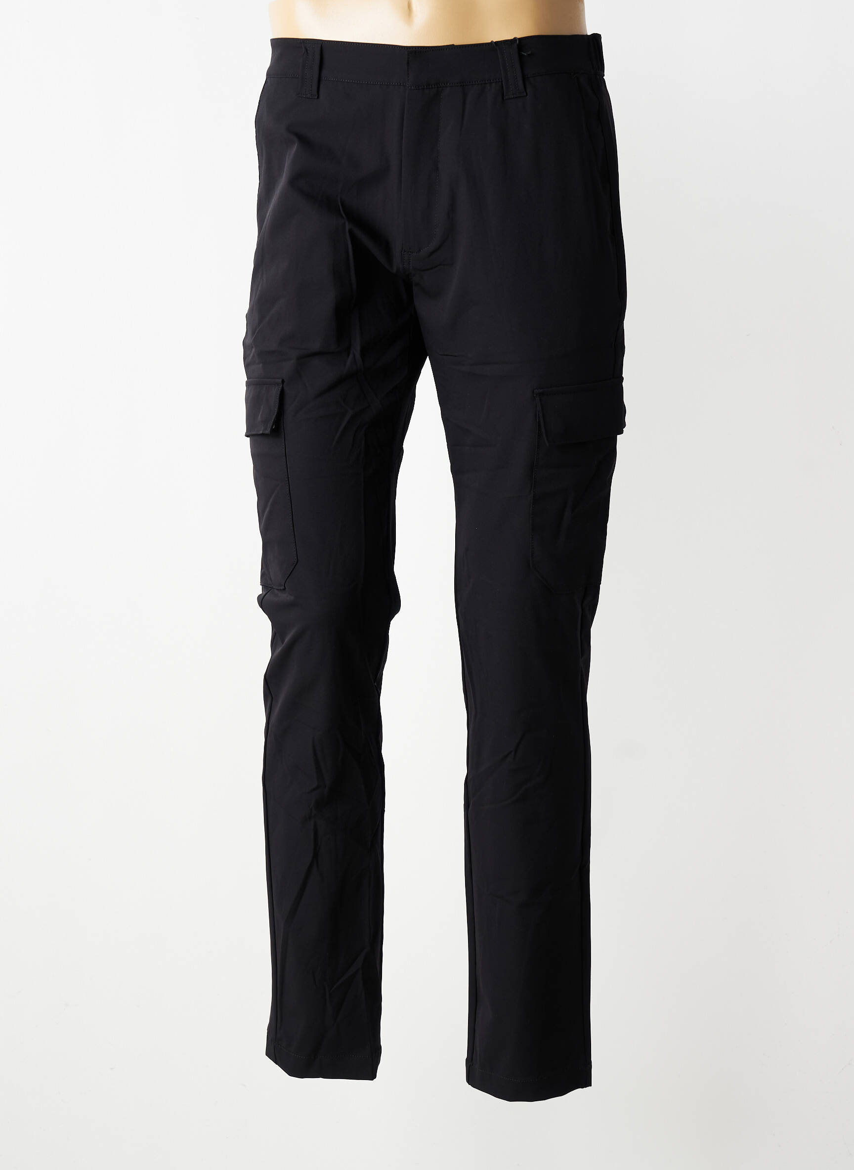Pantalon cargo poches taille normale noir DAYTONA homme