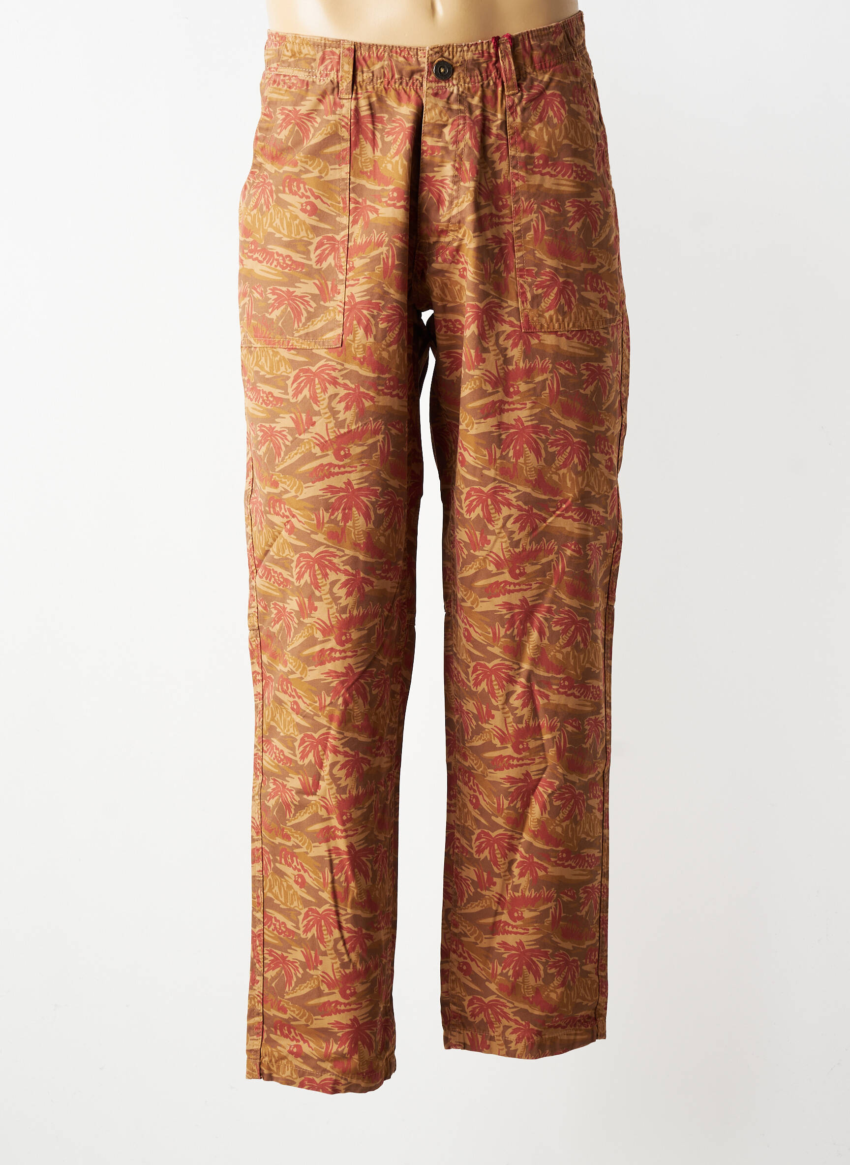 Pantalon chino poches taille normale marron IRON AND RESIN homme
