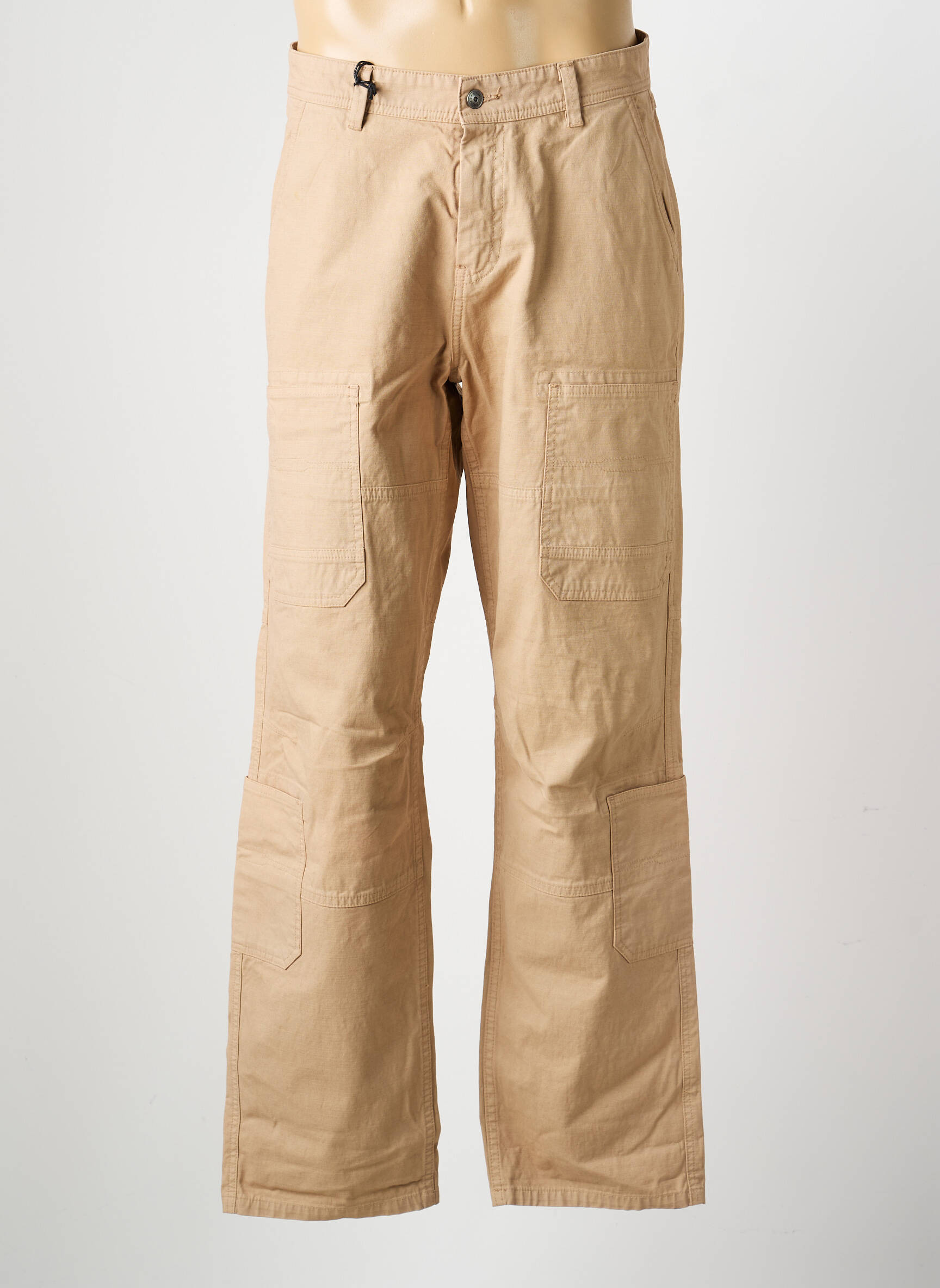 Pantalon cargo poches taille normale beige DAYTONA homme