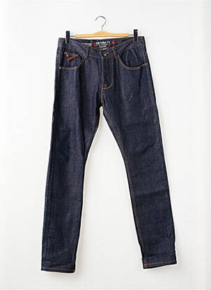 Jeans coupe slim fermeture boutonnée sur le devant taille normale bleu DAYTONA homme