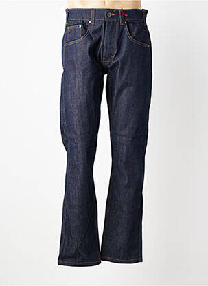 Jeans coupe slim fermeture boutonnée sur le devant taille normale bleu IRON AND RESIN homme