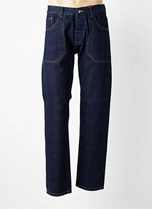 Jeans coupe droite fermeture boutonnée sur le devant taille normale bleu IRON AND RESIN homme