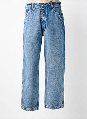 Jeans coupe droite fermeture boutonnée sur le devant taille normale bleu DAYTONA homme